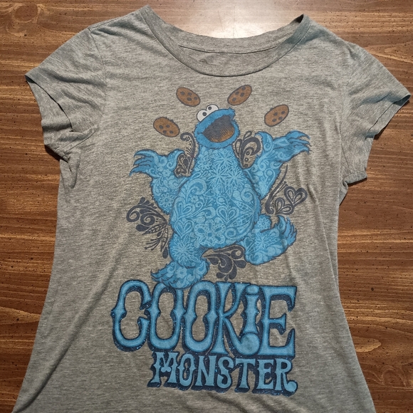 COOKIE MONSTER T-SHIRT - Small // Sesame Street Artist Series Tee Shirt Muppets - Picture 5 of 6